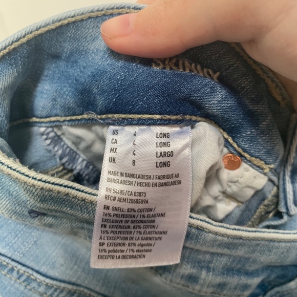 AE Jeans Size 4 LONG - Picture 2 of 2